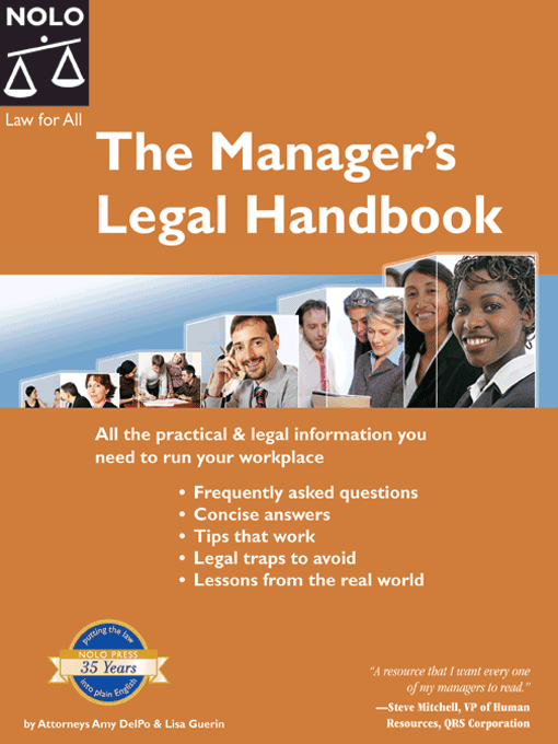 Title details for Manager's Legal Handbook, The by Lisa Guerin - Available